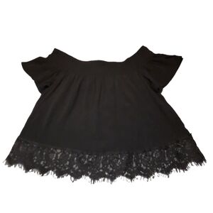 Forever 21 Black Off The Shoulder Blouse Size Small